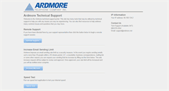 Desktop Screenshot of help.ardmore.net